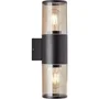 Brilliant Applique de Exterior 2L, Depoli Black, 2x27W, BRI4004353405686, Bombilla no incluida