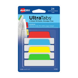 AVERY Zweckform UltraTabs Schmal Haftmarker Colores Variados 24 Hojas