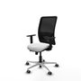 PIQUERAS Y CRESPO Silla de oficina Zulema con mecanismo Sincro/Traslack, Blanco/Negro