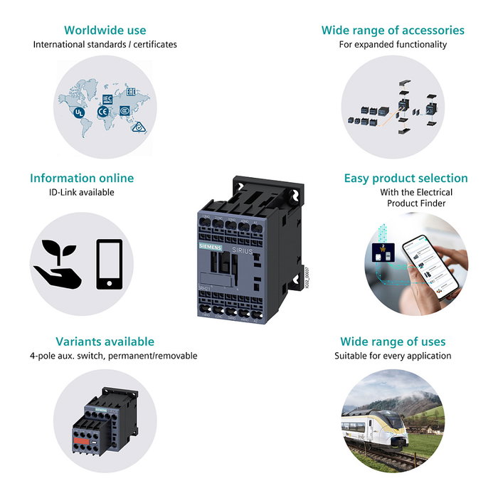 Siemens 3RH2131-1AP00 Relé eléctrico 3S+1 230VAC Siemens 3RH2131-1AP00 Relé eléctrico 3S+1 230VAC