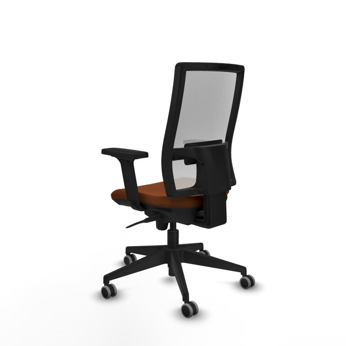 PIQUERAS Y CRESPO Silla de oficina Horna con mecanismo Sincro, Marrón y Blanco PIQUERAS Y CRESPO Silla de oficina Horna con mecanismo Sincro, Marrón y Blanco