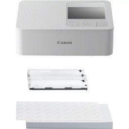 Canon SELPHY CP1500 - Impresora Fotográfica Portátil, Color Blanco, con Wi-Fi, USB-C, Batería Opcional, Impresión en 41s, Durabilidad 100 Años, Incluye Papel y Tinta