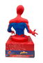 Kids Euroswan Lámpara 3D Spiderman con Despertador y Fecha para Dormitorio Infantil, Luz Nocturna, Regalo para Niños