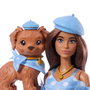 MATTEL Muñeca Barbie Twinning Looks Latina Articulaciones Flexibles +3 Años Ropa a Juego con su Cachorro