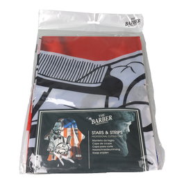 Xanitalia Pro Capa de Corte Stars & Strips 140x160 cm Peluquería Profesional