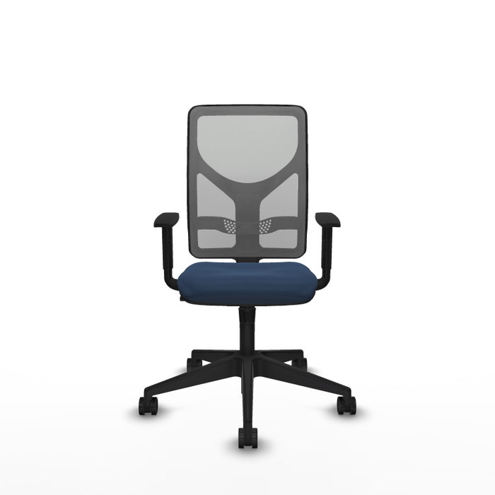 PIQUERAS Y CRESPO Silla de oficina Motilla Azul marino y Gris PIQUERAS Y CRESPO Silla de oficina Motilla Azul marino y Gris
