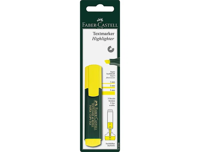 Faber Castell Textliner 48 Amarillo fluor Faber Castell Textliner 48 Amarillo fluor