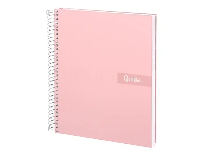 Liderpapel Cuaderno Espiral Crafty A4 80 Hojas Cuadro 4 mm Rosa
