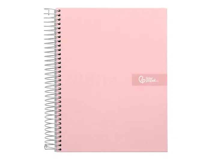 Liderpapel Cuaderno Espiral Crafty A4 80 Hojas Cuadro 4 mm Rosa
