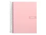 Liderpapel Cuaderno Espiral Crafty A4 80 Hojas Cuadro 4 mm Rosa