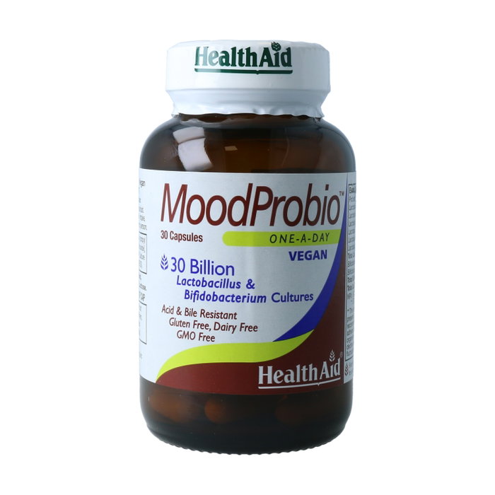 Health Aid MoodProbio 30.000 millones 30 cápsulas vegetales Health Aid MoodProbio 30.000 millones 30 cápsulas vegetales