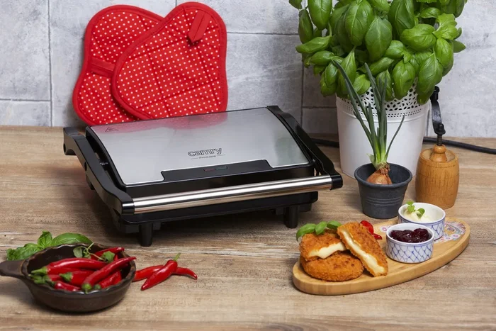 ADLER Grill eléctrico Camry 2100W con bandeja
