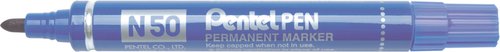 Marcador Permanente Pentel N50 Conico Azul (Set de 12) Marcador Permanente Pentel N50 Conico Azul (Set de 12)