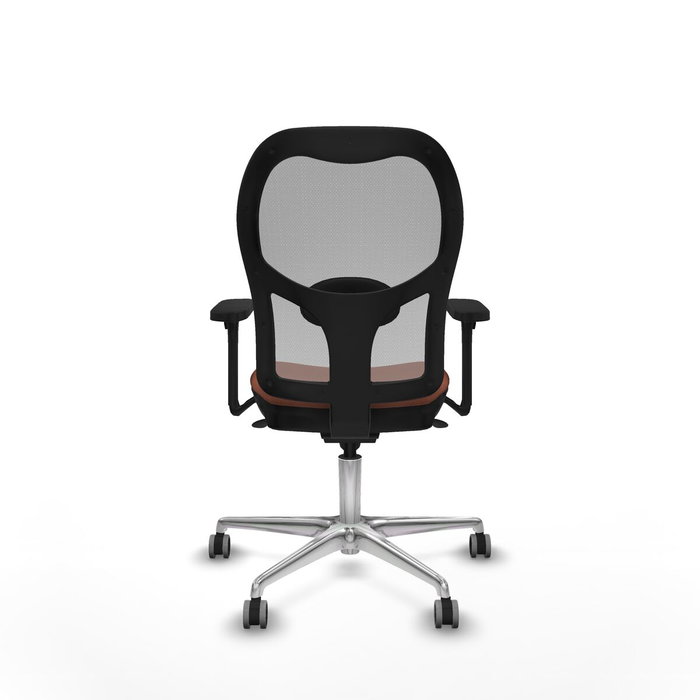 PIQUERAS Y CRESPO Silla de oficina Jorquera con mecanismo Sincro, Tela Marrón y Malla Gris PIQUERAS Y CRESPO Silla de oficina Jorquera con mecanismo Sincro, Tela Marrón y Malla Gris
