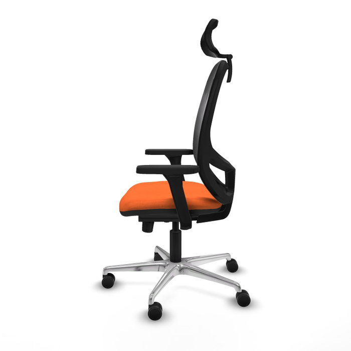 PIQUERAS Y CRESPO Silla de oficina Cilanco con mecanismo Sincro, Naranja y Negro PIQUERAS Y CRESPO Silla de oficina Cilanco con mecanismo Sincro, Naranja y Negro