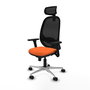 PIQUERAS Y CRESPO Silla de oficina Cilanco con mecanismo Sincro, Naranja y Negro
