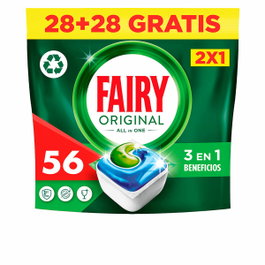 Fairy Todo en 1 Original Cápsulas para lavavajillas, 56 unidades