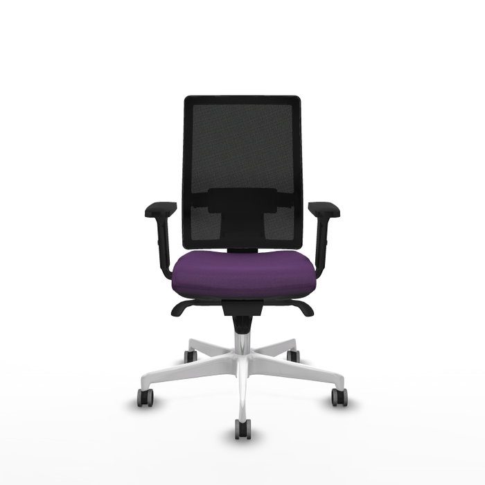 PIQUERAS Y CRESPO Silla de oficina Horna Morado y Negro
