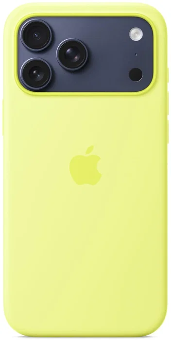 Apple iPhone 17 Pro Max Silicone Case with MagSafe Case with MagSafe Neon Yellow