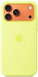 Apple iPhone 17 Pro Max Funda de silicona con MagSafe - Amarillo neón