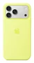 Apple iPhone 17 Pro Max Funda de Silicona con MagSafe para Carga Inalámbrica, Color Neon Yellow, MGFM4ZM/A
