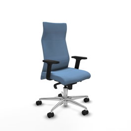 PIQUERAS Y CRESPO Sillón Albacete Azul cielo con Mecanismo Sincro