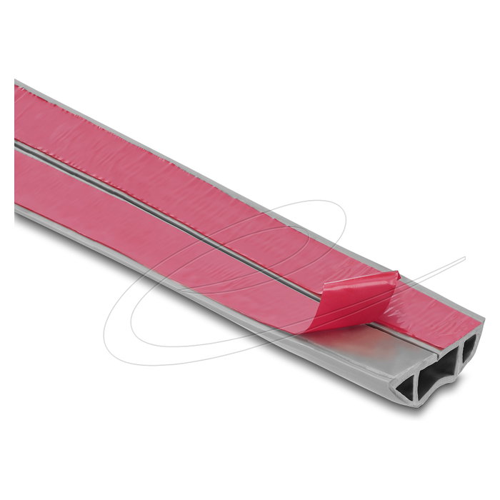 DeLOCK Kabelkanal PVC flexibel 50 x 14 mm - 2 m gris DeLOCK Kabelkanal PVC flexibel 50 x 14 mm - 2 m gris