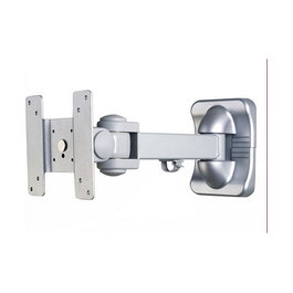 VALUE 17991126 Brazo de Montaje para Monitor de Pared con 3 Gánglios, Soporte Articulado para Pantalla LCD, Plata, 10 kg, 75x75-100x100 mm, 180º