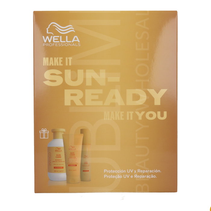 Wella Invigo Sun Ready Pack - Kit Protector Capilar Profesional 300 ml + 200 ml + 150 ml - Protege del Sol, Cloro y Sal Wella Invigo Sun Ready Pack - Kit Protector Capilar Profesional 300 ml + 200 ml + 150 ml - Protege del Sol, Cloro y Sal