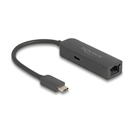 DeLOCK Adaptador USB Type-C™ a 2,5 Gigabit LAN con Power Delivery 100W