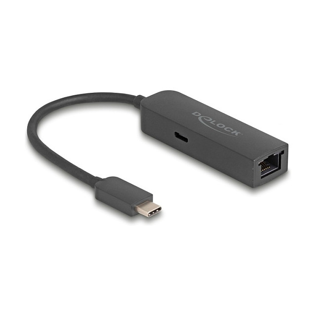 DeLOCK Adaptador USB Type-C™ a 2,5 Gigabit LAN con Power Delivery 100W DeLOCK Adaptador USB Type-C™ a 2,5 Gigabit LAN con Power Delivery 100W
