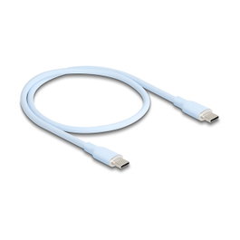 DeLOCK 81233 Cable USB 2.0 Tipo-C a Tipo-C PD 3.0 60W 0,5m Azul