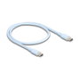 DeLOCK Cable USB Type-C™ a USB Type-C™, PD 3.0 60 W, 0,5 m, Azul, Silicona