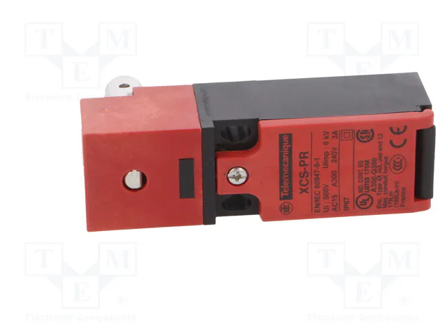 TELEMECANIQUE SENSORS XCSPR552 Interruptor de seguridad de bisagra rojo