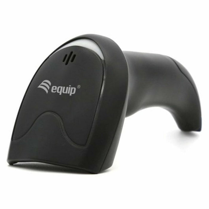Equip Lector de códigos de barras 2D USB con Soporte Negro