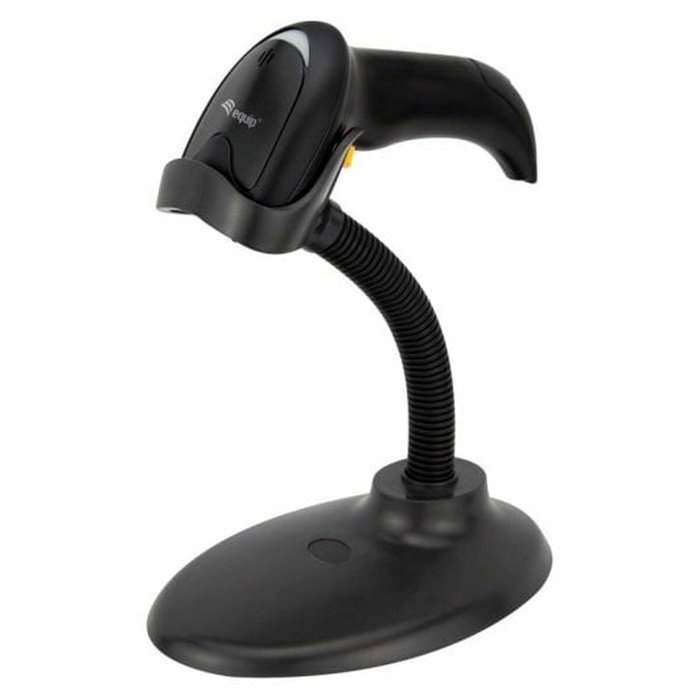 Equip Lector de códigos de barras 2D USB con Soporte Negro