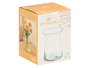 Giftdecor Jarron Cristal Transparente Ancho 20 cm Boca Abierta 14 x 20.5 x 14 cm (Set de 12)