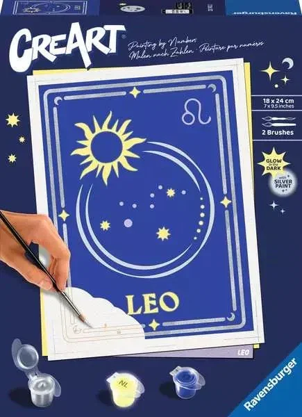 Ravensburger CreArt Serie Trend D Zodiac: Leo Kit de pintura por números