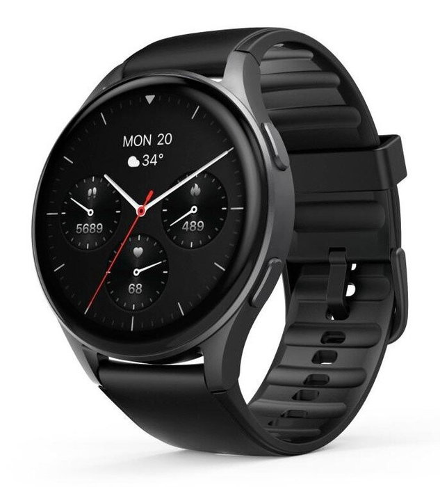Hama 8900 Smartwatch Negro Caja Acero Pulsera Silicona Hombre Mujer Android iOS GPS Amoled Hama 8900 Smartwatch Negro Caja Acero Pulsera Silicona Hombre Mujer Android iOS GPS Amoled