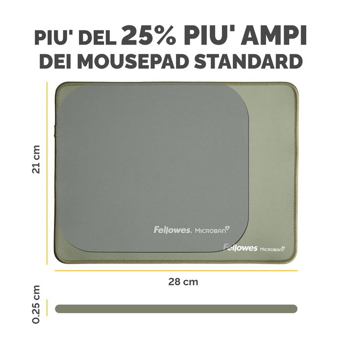 Fellowes Breyta XL Mousepad Verde Salvia Fellowes Breyta XL Mousepad Verde Salvia