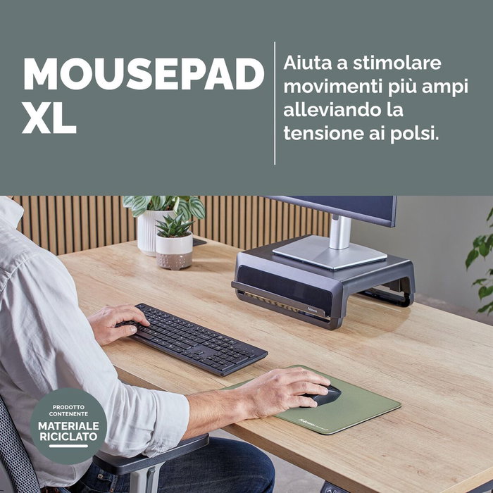 Fellowes Breyta XL Mousepad Verde Salvia Fellowes Breyta XL Mousepad Verde Salvia