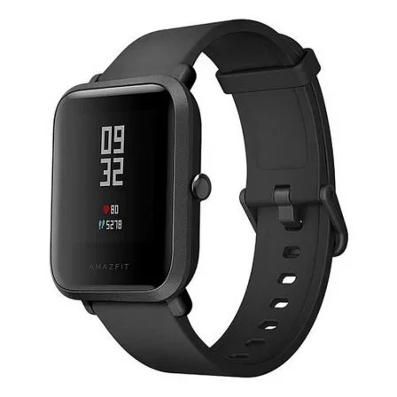 RELOJ INTELIGENTE HUAMI AMAZFIT BIP BLACK - PANTALLA 3.25CM - BT - SENSOR FRECUENCIA CARDIACA - GPS - IP68 - BAT. 200MAH