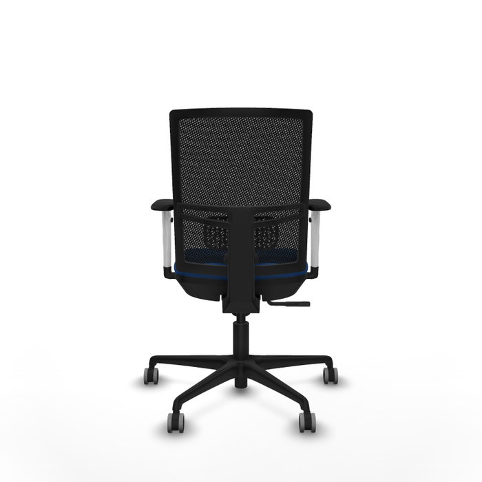PIQUERAS Y CRESPO Silla de oficina Yunquera Azul y Negro con Mecanismo Sincro