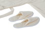 DKD Home Decor Albornoz Básico Crema 1 x 123 x 68 cm Algodón Set de 2