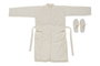 DKD Home Decor Albornoz Básico Crema 1 x 123 x 68 cm Algodón Set de 2