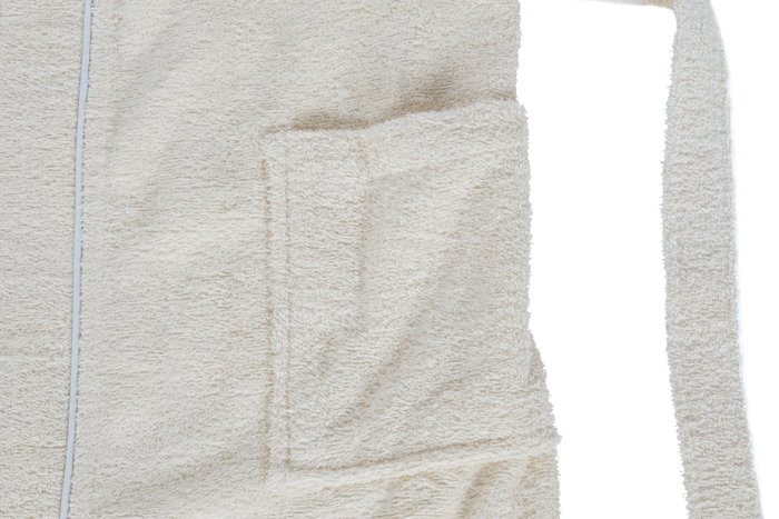 DKD Home Decor Albornoz Básico Crema 1 x 123 x 68 cm Algodón Set de 2 DKD Home Decor Albornoz Básico Crema 1 x 123 x 68 cm Algodón Set de 2