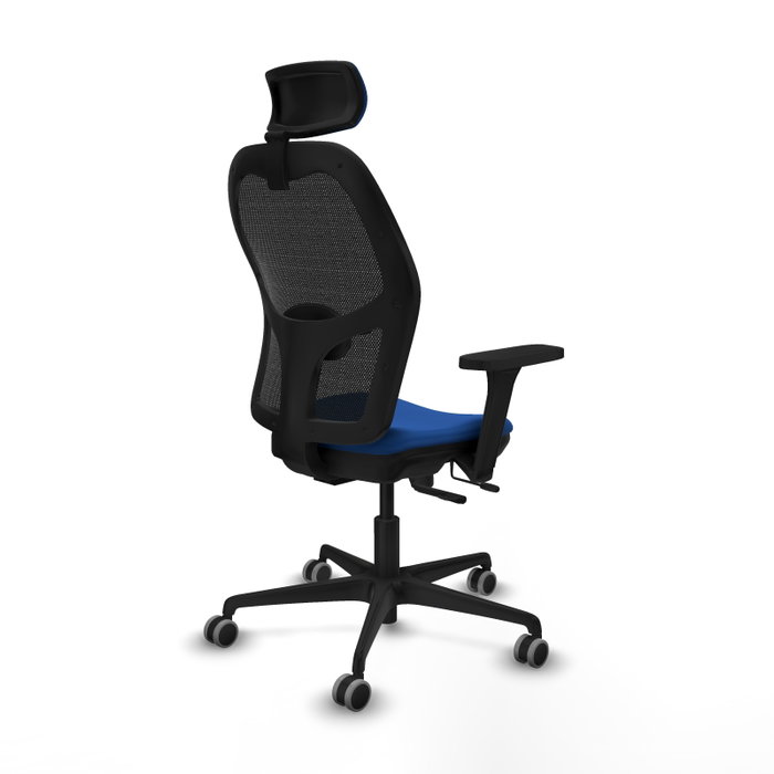 PIQUERAS Y CRESPO Silla de oficina Jorquera con mecanismo Sincro/Traslack, Azul y Negro PIQUERAS Y CRESPO Silla de oficina Jorquera con mecanismo Sincro/Traslack, Azul y Negro