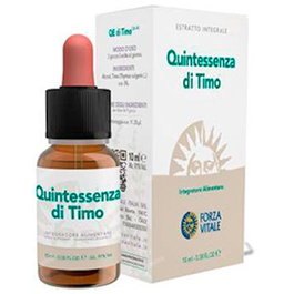 FORZA VITALE Quinta Esencia Tomillo (Timo) 10Ml. Aceite Esencial para Bienestar de Nariz y Garganta