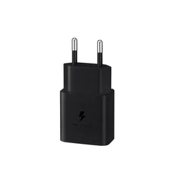 Samsung Cargador 15W Carga Rápida Tipo-C Negro Mate para Smartphone