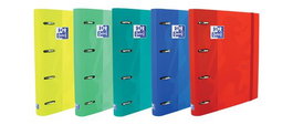 Carpebloc Oxford School Europeanbinder Touch A4+ 4 An.Mixtas 35Mm Con Recambio 100 Hj. Cuadric.5X5 Surtido (Col. Vivos)